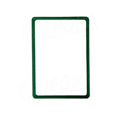 Plastový rámček na plagáty, typ 100, formát A5, 148 x 210 mm, hrúbka 11 mm, zelený