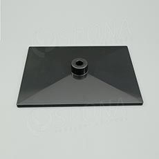 Základňa stojana 20 x 15 cm, pre tyč priemeru 12 mm, čierna