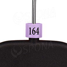 Minireitery, označenie "164", farba lila, čierna potlač, 25 ks