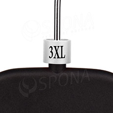 Minireitery, označenie "3XL", biela farba, čierna potlač, 25 ks