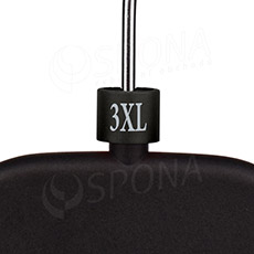 Minireitery, označenie "3XL", čierna farba, strieborná potlač, 25 ks