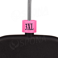 Minireitery, označenie "3XL", ružová farba, čierna potlač, 25 ks