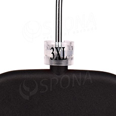 Minireitery, označenie "3XL", transparentné, čierna potlač, 25 ks