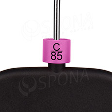 Minireitery podprsenkové, označenie "C/85", fialová farba, čierna potlač, 25 ks
