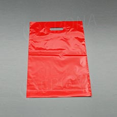 Igelitová taška LDPE, 35 x 50 + 5 cm, červená