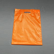 Igelitová taška LDPE, 35 x 50 + 5 cm, oranžová