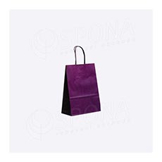 Papierová taška PASTELO, 14 x 8,5 x 21,5 cm, fialová