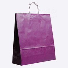 Papierová taška PASTELO, 45 x 15 x 49 cm, fialová