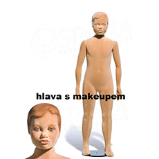 Figurína detská FLEXIBLE 8 rokov, prelis, makeup, telová, flok, bez podstavca