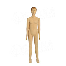 Figurína detská FLEXIBLE 13 rokov, chlapec, prelis, makeup, telová, flok, bez podstavca