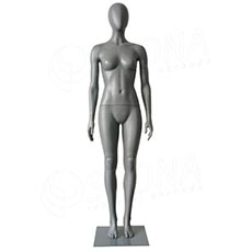 Figurína dámska ABSTRAKT GREY 01, šedý plast