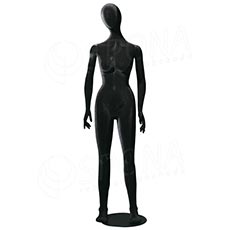 Figurína dámska FLEXIBLE, abstrakt, čierna, flok
