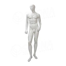 Figurína pánska TREND 01, lesklá biela