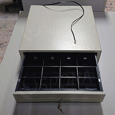 Pokladničná zásuvka EC 410, 4B/8M, béžová, kov