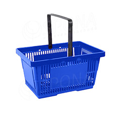 Nákupný košík, s jednou rúčkou modrý plast