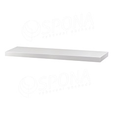 Polica MDF 700 x 350 x 22 mm, 4 x ABS, lesklá biela