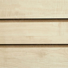 SLAT drážkový panel terminal 120 x 120 cm, 11 drážok, rozstup 10 cm, bez insertov, javor