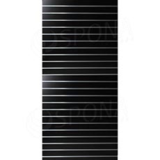 SLAT drážkový panel 120 x 240 cm, 23 drážok, rozstup 10 cm, bez insertov, čierny