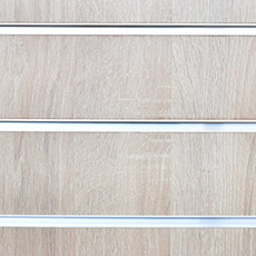 SLAT drážkový panel 120 x 240 cm, 15 drážok, rozstup 15 cm, bez insertov, dub bardolino
