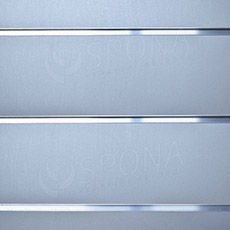 SLAT drážkový panel 120 x 240 cm, 15 drážok, rozstup 15 cm, bez insertov, strieborný