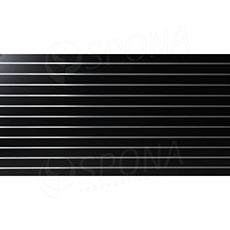 SLAT drážkový panel terminal 240 x 120 cm, 11 drážok, rozstup 10 cm, bez insertov, čierny