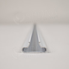 SLAT insert / lišta do drážky, profil T, hliník 0,85 mm, dĺžka 120 cm, zaguľatený, biely