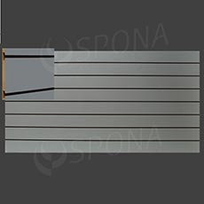 SLAT ART drážkový panel 240 x 120 cm, 7 drážok, rozstup 15 cm, bez insertov, šedý (grigio)