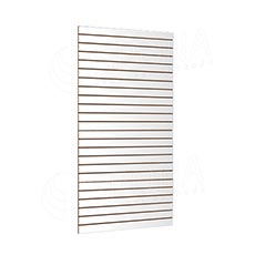 SLAT drážkový panel SLIM 120 x 240 cm, hrúbka 13,8 mm, 23 drážok, rozstup 10 cm, biely