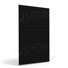 SLAT FIX panel 120 x 240 cm, 15 drážok v rozostupe 15 cm, bez insertov, čierny