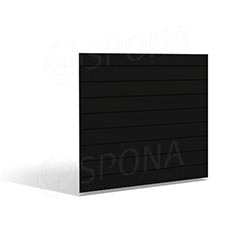 SLAT FIX drážkový panel 120 x 120 cm, 11 drážok, rozstup 10 cm, bez insertov, čierny