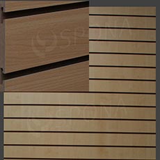SLAT DREAM panel 120,5 x 122 cm, 11 drážok v rozostupe 10 cm, bez insertov, buk (beech)