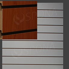 SLAT DREAM panel 120,5 x 122 cm, 11 drážok v rozostupe 10 cm, bez insertov, čerešňa (cherry)