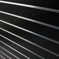 SLAT DREAM drážkový panel terminal 120,5 x 122 cm, 7 drážok, rozstup 15 cm, bez insertov, čierny
