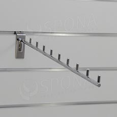 SLAT vodopád úzky 9 kolíčkov, 400 mm, sklon 05°, chróm