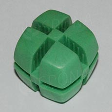 Kocka KUBIK 25 mm, pre sklo 4 mm, zelená
