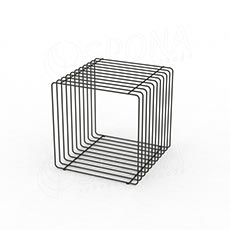 Drôtený element CUBE, 400 mm, matná čierna