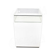 Pult BOX komplet presklený 62 x 93 x 65 cm, biele + čierne LTD
