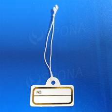 Papierové visačky DREAMER mini A29 biele, s bielou gumičkou, (AC) 200 ks