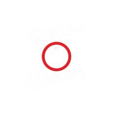 Papierové visačky DREAMER priemer 26 mm, červeno-biele, 250 ks