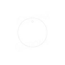 Papierové visačky DREAMER priemer 45 mm, biele, 180 ks
