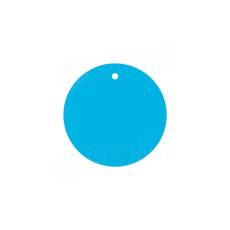 Papierové visačky DREAMER priemer 45 mm, modré, 180 ks