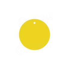 Papierové visačky DREAMER priemer 45 mm, žlté, 180 ks