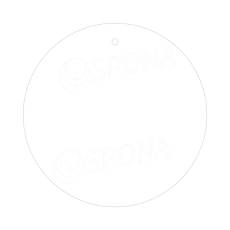 Papierové visačky DREAMER priemer 80 mm, biele, 80 ks