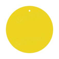 Papierové visačky DREAMER priemer 80 mm, žlté, 80 ks