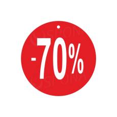 Papierové visačky SKONTO priemer 80 mm, potlač 