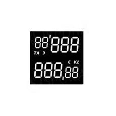 Papierové cenovky s digitálnymi číslicami, typ 0323, 3+2 pozície, 100 ks