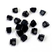 Cenovky Q 2D, 4 x 6 mm, náhradné číslo