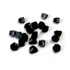 Cenovky Q 2D, 4 x 6 mm, náhradné číslo