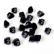 Cenovky Q 3D, 6 x 9 mm, náhradné číslo