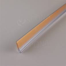 Cenovková lišta samolepiaca, 18 x 997 mm, priehľadná